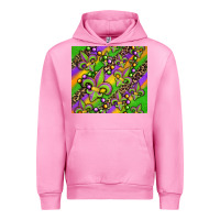 Fuchsia Pink mardi gras carnival fleur de lis Urban Hoodie - Jasminsmagicworld