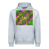 Heather Grey mardi gras carnival fleur de lis Urban Hoodie - Jasminsmagicworld