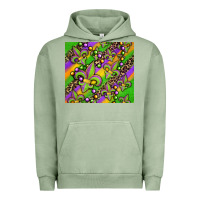 Pigment Oil Green mardi gras carnival fleur de lis Urban Hoodie - Jasminsmagicworld