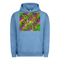Pigment Pebble Blue mardi gras carnival fleur de lis Urban Hoodie - Jasminsmagicworld