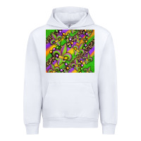 White mardi gras carnival fleur de lis Urban Hoodie - Jasminsmagicworld