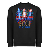 Black Boom Bıtch Get Out The Way Heavyweight Sweatshirt - JahusDesignShop