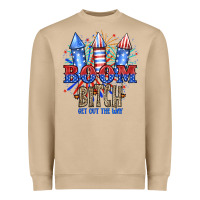 Mushroom Boom Bıtch Get Out The Way Heavyweight Sweatshirt - JahusDesignShop