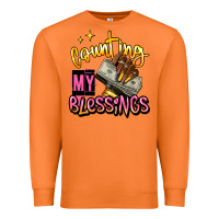 Carrot counting my blessings afro hands Premium Sweatshirt - RanaPortraitStore