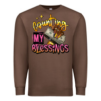 Chestnut counting my blessings afro hands Premium Sweatshirt - RanaPortraitStore