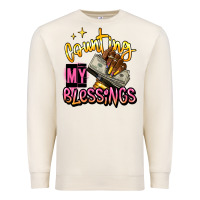 Sandshell counting my blessings afro hands Premium Sweatshirt - RanaPortraitStore