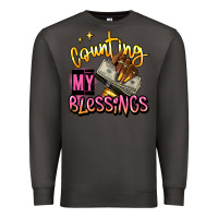 Smoke counting my blessings afro hands Premium Sweatshirt - RanaPortraitStore