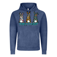 Vintage Denim Happy Easter Vintage Hoodie - CowhideDigitalArt