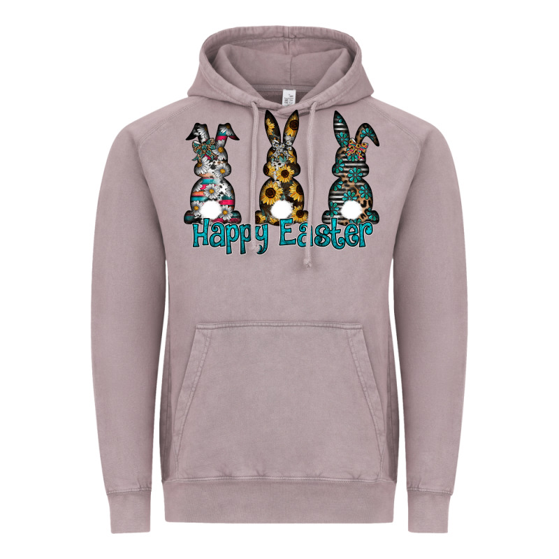 Happy Easter Vintage Hoodie by CowhideDigitalArt | Teevron