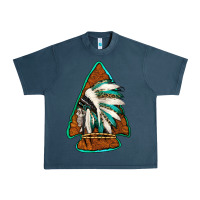 Midnight Navy indian headdress arrowhead Urban Heavy Tee - Jasminsmagicworld