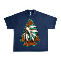 Navy indian headdress arrowhead Urban Heavy Tee - Jasminsmagicworld