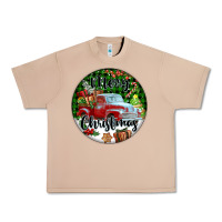 Burro Merry Christmas Truck Urban Heavy Tee - FaDigitalArtStudio