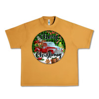 Peanut Butter Merry Christmas Truck Urban Heavy Tee - FaDigitalArtStudio