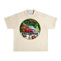 Sandshell Merry Christmas Truck Urban Heavy Tee - FaDigitalArtStudio
