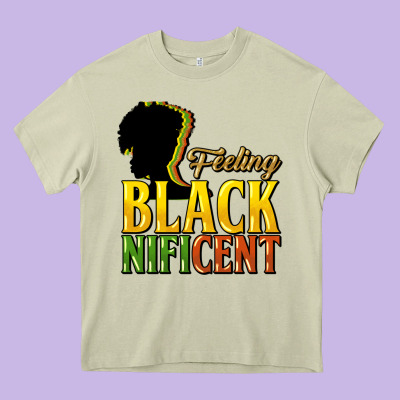 Feeling Blacknificent Heavy Core Tee Designed By Howdyjamesfarm