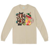 Mushroom Sweet Summer Time Long Sleeve Tee - CowhideDigitalArt