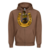 Chestnut horseshoe and cowgirl Zipper Hoodie - JahusDesignShop