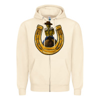 Sandshell horseshoe and cowgirl Zipper Hoodie - JahusDesignShop