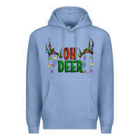 Colony Blue Oh deer christmas Premium Hoodie - Artiststas