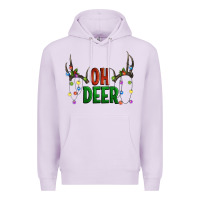 Lilac Oh deer christmas Premium Hoodie - Artiststas
