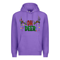 Purple Oh deer christmas Premium Hoodie - Artiststas