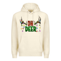 Sandshell Oh deer christmas Premium Hoodie - Artiststas