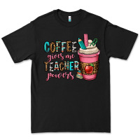 Black coffee gives me teacher powers Premium Tee - OliviaCreatesArt