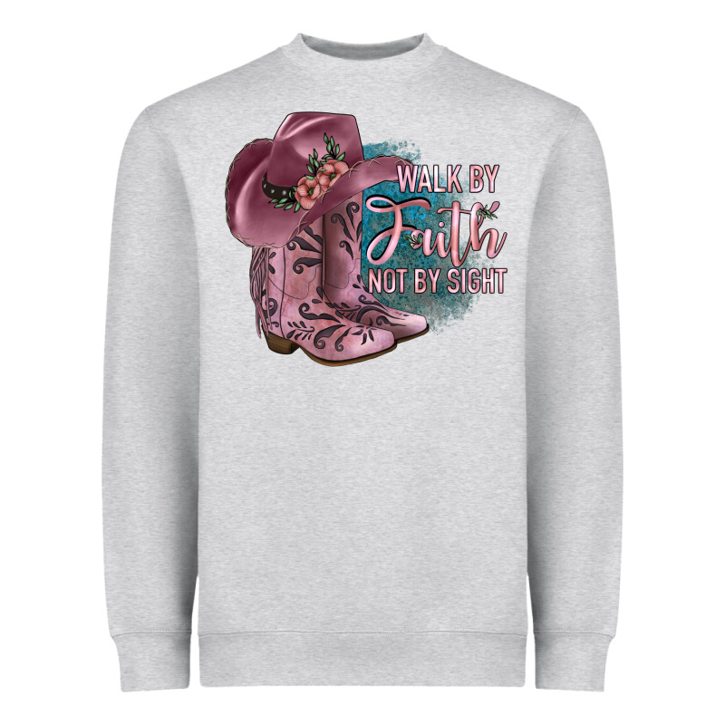 Walk By Faith Not By Sight Heavyweight Sweatshirt by JahusDesignShop | Teevron