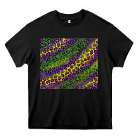 Black mardi gras leopard Heavy Core Tee - RanaPortraitStore