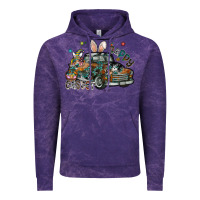 Cloud Purple Happy Easter Vintage Hoodie - CowhideDigitalArt
