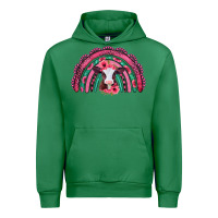 Emerald valentines day pink gemstones baby calf rainbow Urban Hoodie - Jasminsmagicworld
