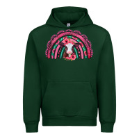 Forest Green valentines day pink gemstones baby calf rainbow Urban Hoodie - Jasminsmagicworld