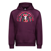 Mauve Wine valentines day pink gemstones baby calf rainbow Urban Hoodie - Jasminsmagicworld