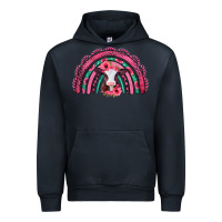 Navy valentines day pink gemstones baby calf rainbow Urban Hoodie - Jasminsmagicworld