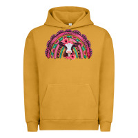 Pigment Peanut Butter valentines day pink gemstones baby calf rainbow Urban Hoodie - Jasminsmagicworld