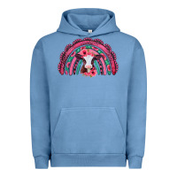 Pigment Pebble Blue valentines day pink gemstones baby calf rainbow Urban Hoodie - Jasminsmagicworld