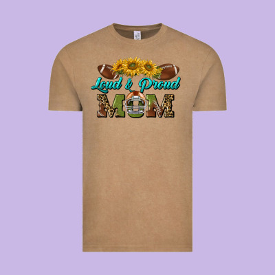 Loud And Proud Mom Vintage Tee Designed By Bundleandbundleshop