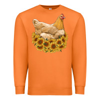 Carrot chicken with sunflowers Premium Sweatshirt - RanaPortraitStore