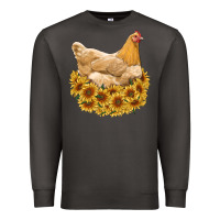 Smoke chicken with sunflowers Premium Sweatshirt - RanaPortraitStore