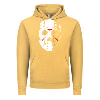 Vintage Mustard jason hockey mask halloween Vintage Hoodie - baoMotion