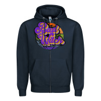 Navy bad witch Zipper Hoodie - JahusDesignShop