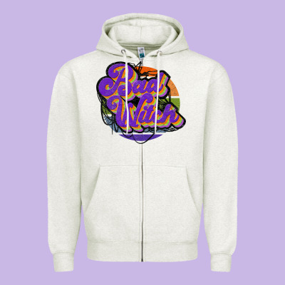 Bad Witch Zipper Hoodie Designed By Jahusdesignshop