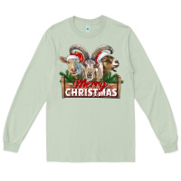 Matcha Merry Christmas Goats Long Sleeve Tee - LillyAllenDesigns