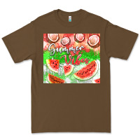 Cacao Watermelon and coconut summer 20oz skinny tumbler Premium Tee - FaDigitalArtStudio