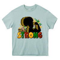 Arona She is strong Black History Heavy Core Tee - HowdyJamesFarm
