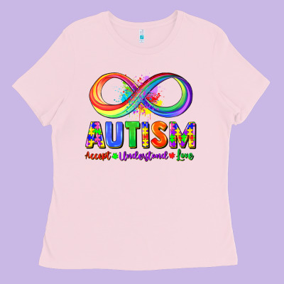 Autism Accept Understand Love Ladies Tee Designed By Fadigitalartstudio