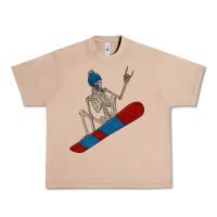 Burro skeleton snowboard Urban Heavy Tee - FaDigitalArtStudio