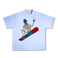 Grape Ice skeleton snowboard Urban Heavy Tee - FaDigitalArtStudio