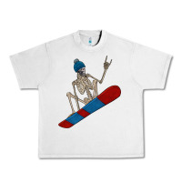 Lunar Rock skeleton snowboard Urban Heavy Tee - FaDigitalArtStudio