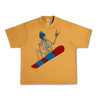 Peanut Butter skeleton snowboard Urban Heavy Tee - FaDigitalArtStudio